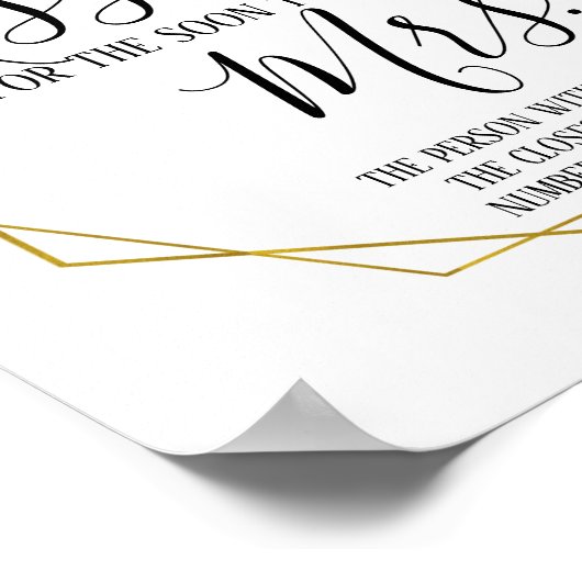 Wie viele Küsse für bald Frau unterzeichnen werden Poster (Ecke)