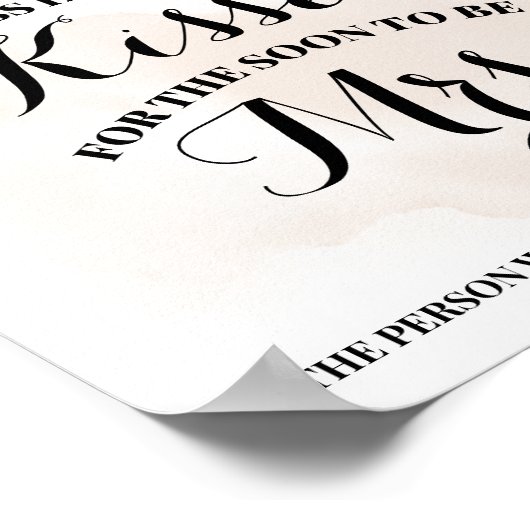 Wie viele Küsse für bald Mrs. Fall Duwer Zeichen Poster (Ecke)