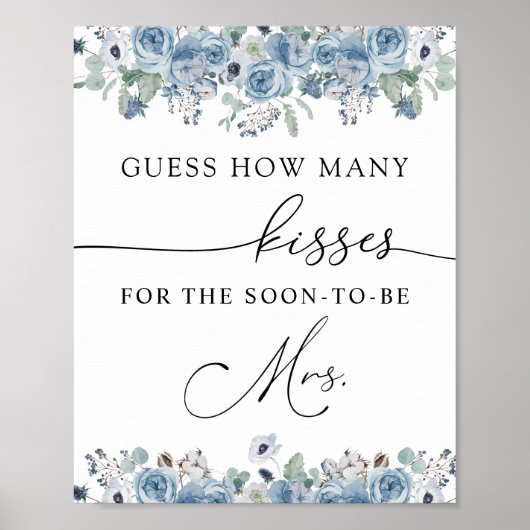 Wie viele Küsse für den Bald zu Frau Sign Poster (Vorne)