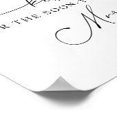 Wie viele Küsse für den Bald zu Frau Sign Poster (Ecke)