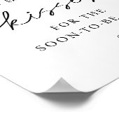 Wie viele Küsse für den Bald zu Frau Sign Poster (Ecke)