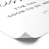 Wie viele Küsse für den Bald zu Frau Sign Poster (Ecke)