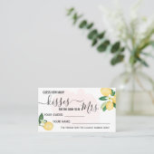 Wie viele Küsse für den Bald zu Mrs. Game Karte (Stehend Vorderseite)