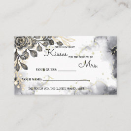 Wie viele Küsse für Mrs. Black Rose Duwer Game Platzkarte