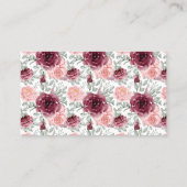 Wie viele Küsse für Mrs. Marsala Shower Game Card Platzkarte (Rückseite)