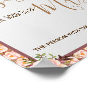 Wie viele Küsse für Mrs. Pink Duwer Game Sign Poster (Ecke)