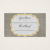 Wie viele Küsse Karten - Schwarz und Weiß (Vorderseite)