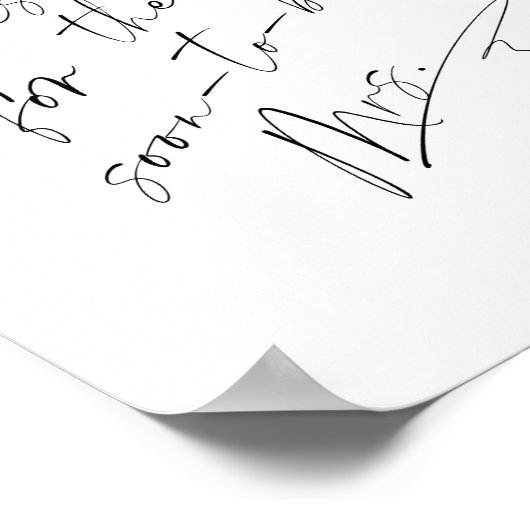 Wie viele Küsse Perlen und Prosecco Brautparty Poster (Ecke)