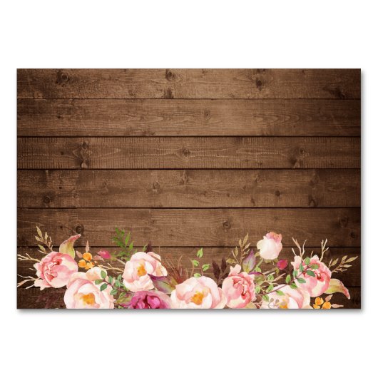 Wie viele Küsse rustikales Brautparty Game Card Tischnummer (Rückseite)