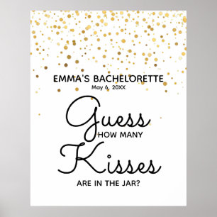 Wie viele Küsse sind im Glas-Duschspiel Poster