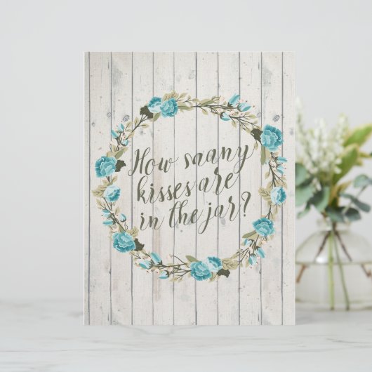 Wie viele Küsse sind im Jar Brautparty Game? (Stehend Vorderseite)