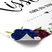 Wie viele Küsse Spiel Brautparty boho chic Poster (Ecke)