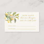 Wie viele Lemon Dropdown-Abschlusskarte Platzkarte (Vorderseite)