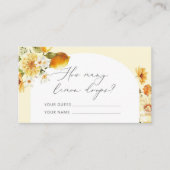 Wie viele Lemon-Tropfen-Umschließkarte Begleitkarte (Vorderseite)