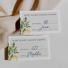 Wie viele Lemonen fallen in der JAR-Spielkarte ab Begleitkarte