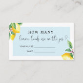 Wie viele Lemonköpfe Umschließkarte Begleitkarte (Vorderseite)