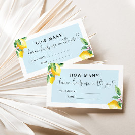 Wie viele Lemonköpfe Umschließkarte Begleitkarte