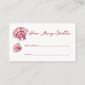 "Wie viele Muscheln?" - Spielkarte Begleitkarte (Vorderseite)