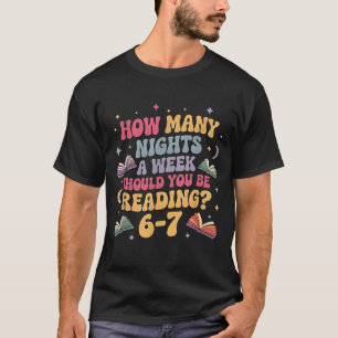 Wie viele Nächte lang liest man 67 Meme Six Seven T-Shirt