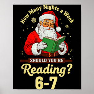Wie viele Nächte pro Woche sollten Sie 67 Ch lesen Poster