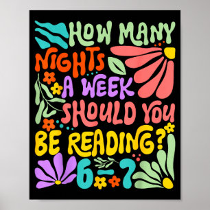 Wie viele Nächte pro Woche sollten Sie 67 Me lesen Poster