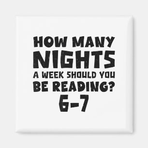 Wie viele Nächte pro Woche sollten Sie 6-7 B lesen Magnet
