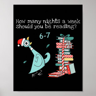 Wie viele Nächte pro Woche sollten Sie 6-7 T lesen Poster