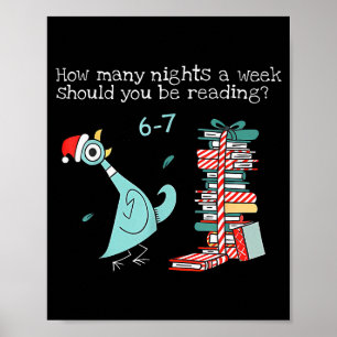 Wie viele Nächte pro Woche sollten Sie 6-7 T lesen Poster