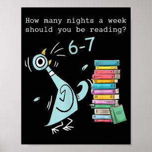 Wie viele Nächte pro Woche sollten Sie 6–7 T lesen Poster