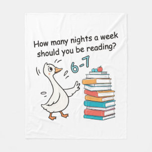 Wie viele Nächte pro Woche sollten Sie lesen 6-7 Fleecedecke