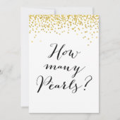 Wie viele Perlen sind im Jar-12x18"-Zeichen Einladung (Vorderseite)
