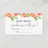 Wie viele Pfirsiche sind im Glas? Begleitkarte (Vorderseite)