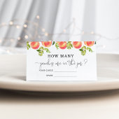 Wie viele Pfirsiche sind im Glas? Begleitkarte