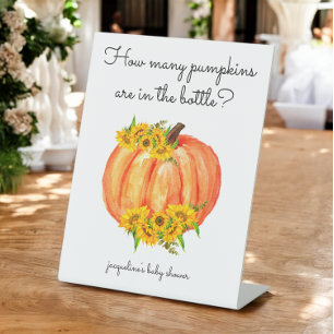 Wie viele Pumpkins in der Jar Baby-Dusche Sockelschild