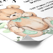 Wie viele Safety Button Bear Greenerity Baby Showe Poster (Ecke)