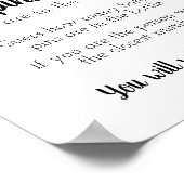 Wie viele Sicherheits-Buttone Baby Girl Poster (Ecke)