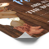 Wie viele Sicherheits-Buttone OM Cowboy-Duschvorha Poster (Ecke)