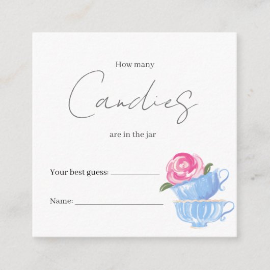 Wie viele sind in der Jar Shower Game Enclosure Ca Begleitkarte (Vorderseite)