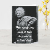 Wie viele Söhne? Karte (Gelbe Blume)