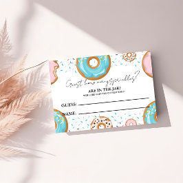 Wie viele SPrinkler im Jar Baby Shower Game Begleitkarte