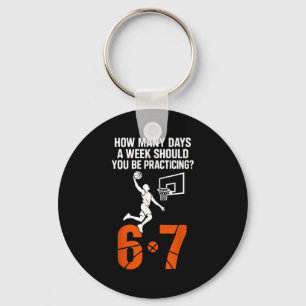 Wie viele Tage pro Woche sollten Sie 6-7 Basketbal Schlüsselanhänger