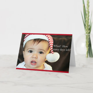 Wie viele Tage verlassen Feiertagskarte