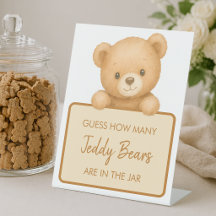 Wie viele Teddybären Süße braune Babyparty-Spiel