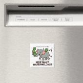 Wie viele Wassermelonen? Elefant Math Spiel Magnet (In Situ (Geschirrspüler))