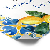 Wie viele Zitronen fallen am 25. Poster (Ecke)