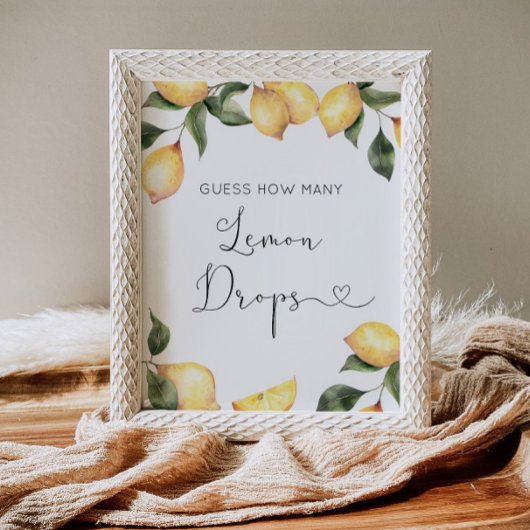 Wie viele Zitronenfallen sind im Glas? Poster