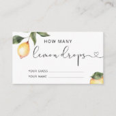 Wie viele Zitronentropfen Begleitkarte (Vorderseite)