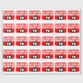 Wie vor Fernsehen gesehen Geschenkpapier (Flach)