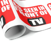 Wie vor Fernsehen gesehen Geschenkpapier (Rolleneckpunkt)