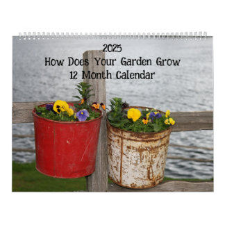 Wie wächst Ihr Garten 12 Monate Kalender? Kalender